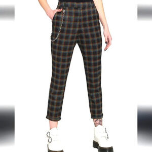 Plaid Fleece Leggings / M-L